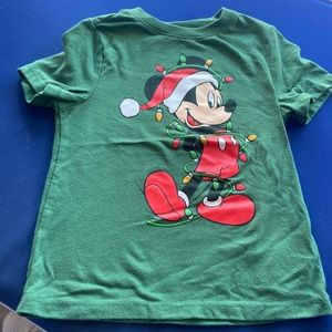 Disney Mickey Mouse holiday T-shirt.